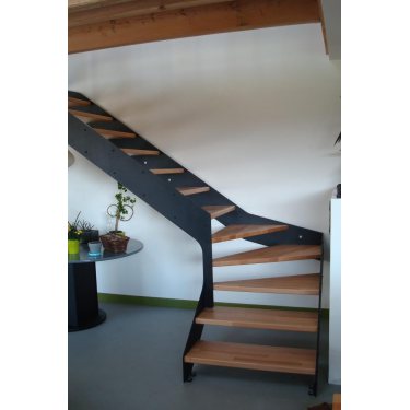 escalier quart tournant bas