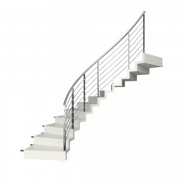 Escalier sur mesure droit, quart tournant, deux quart tournant